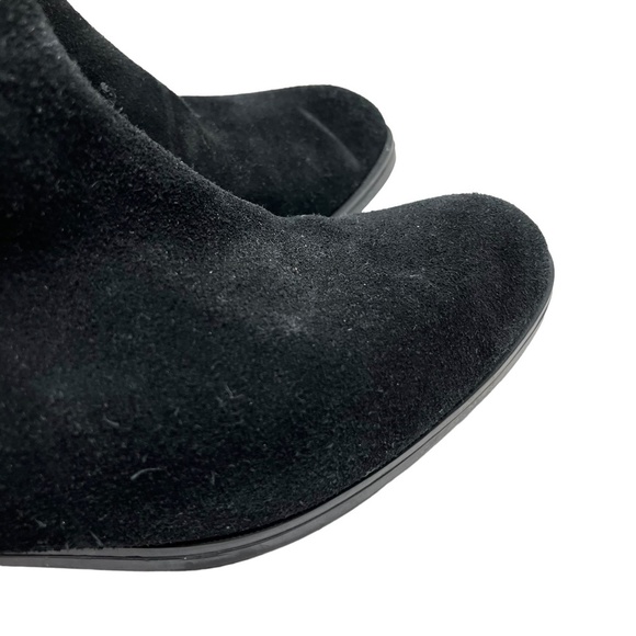 COUGAR Black Genuine Leather Suede Ankle Booties Boots Shoes WATERPROOF sz 9.5 - Picture 4 of 16